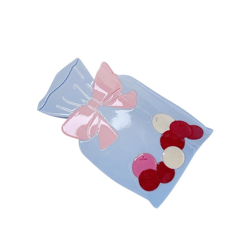 Medium Light Blue Wish Bottle Hair Claw