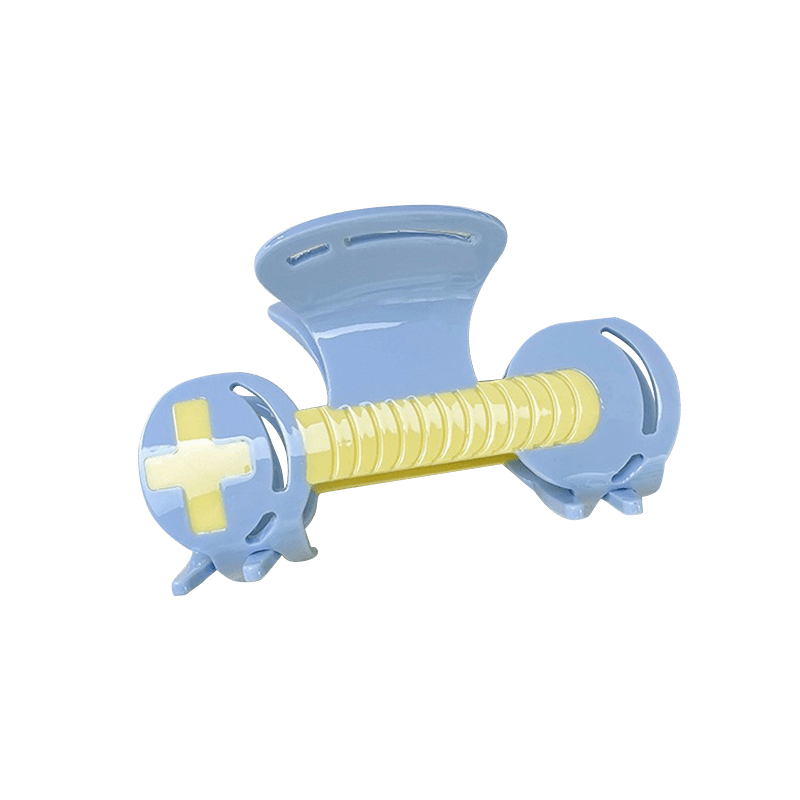 Jumbo Rice Pink Wheel Hair Claw