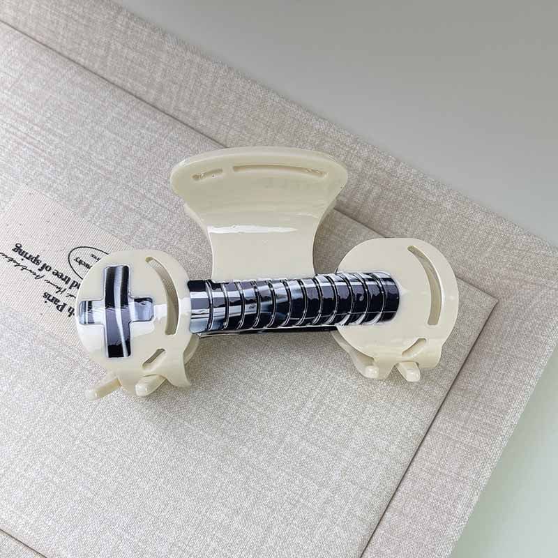 Jumbo Rice Black Wheel Hair Claw