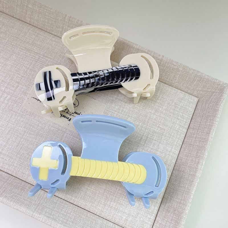 Jumbo Rice Black Wheel Hair Claw