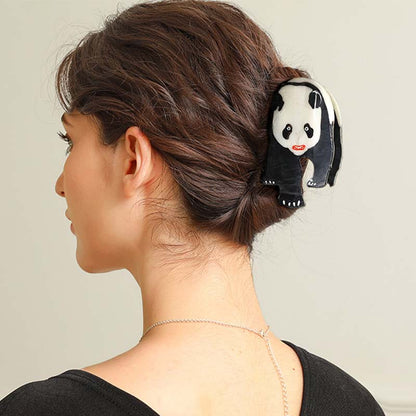 Medium  Cute Glow In The Dark Giant Panda  Hair Claw