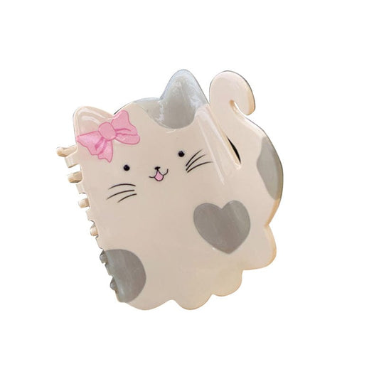 Medium  Gray kitten Hair Claw