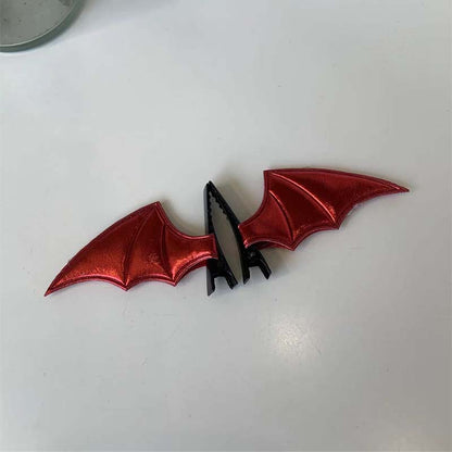 Small  Red Bat Duckbill Clips (Set of 2)