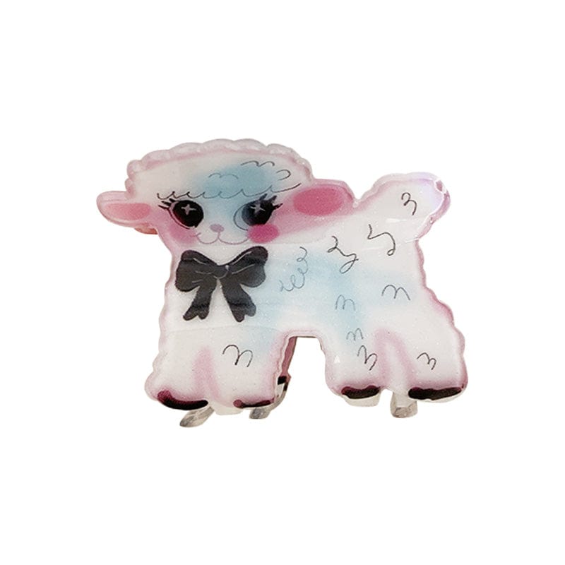 Medium  White Lamb Hairpin