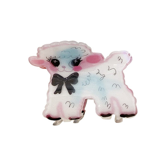 Medium  White Lamb Hairpin