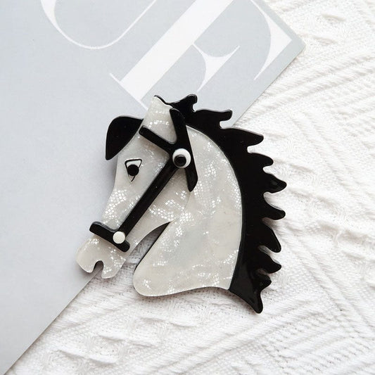 White Horse Brooch
