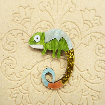 Chameleon Brooch