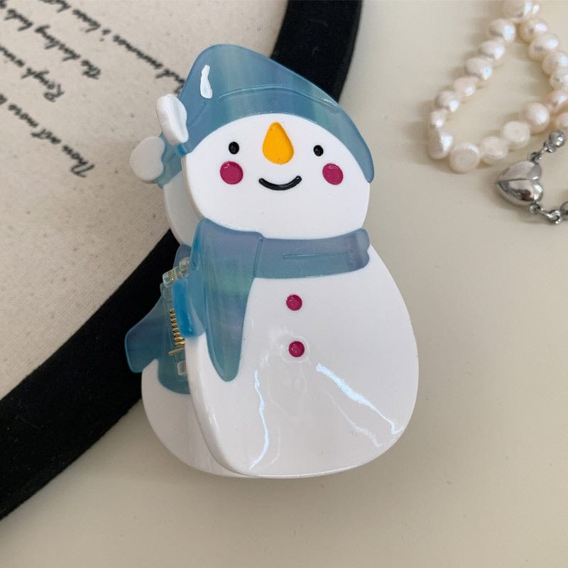 Medium  Snowman  Hair Claw