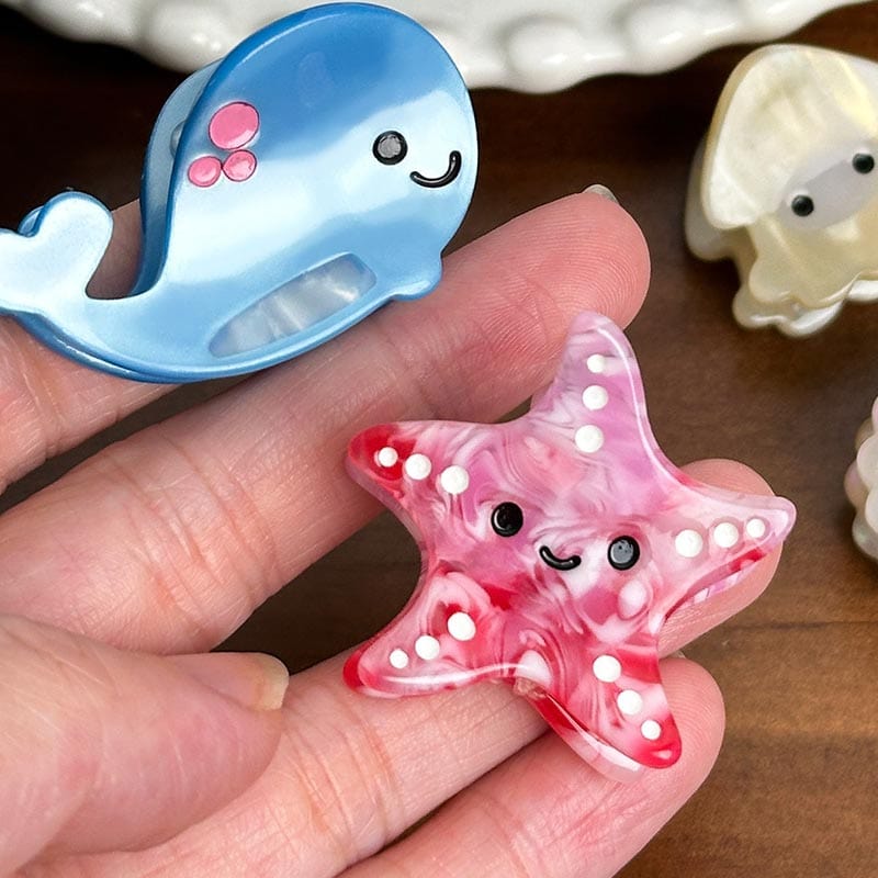 Mini Healing Vibes Starfish Hair Claw | Lemonschunks