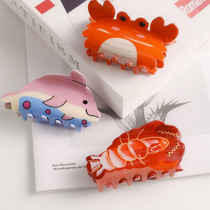 Medium Red Lobster Hair Claw