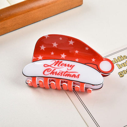 Medium  Santa Hat Hair Claw