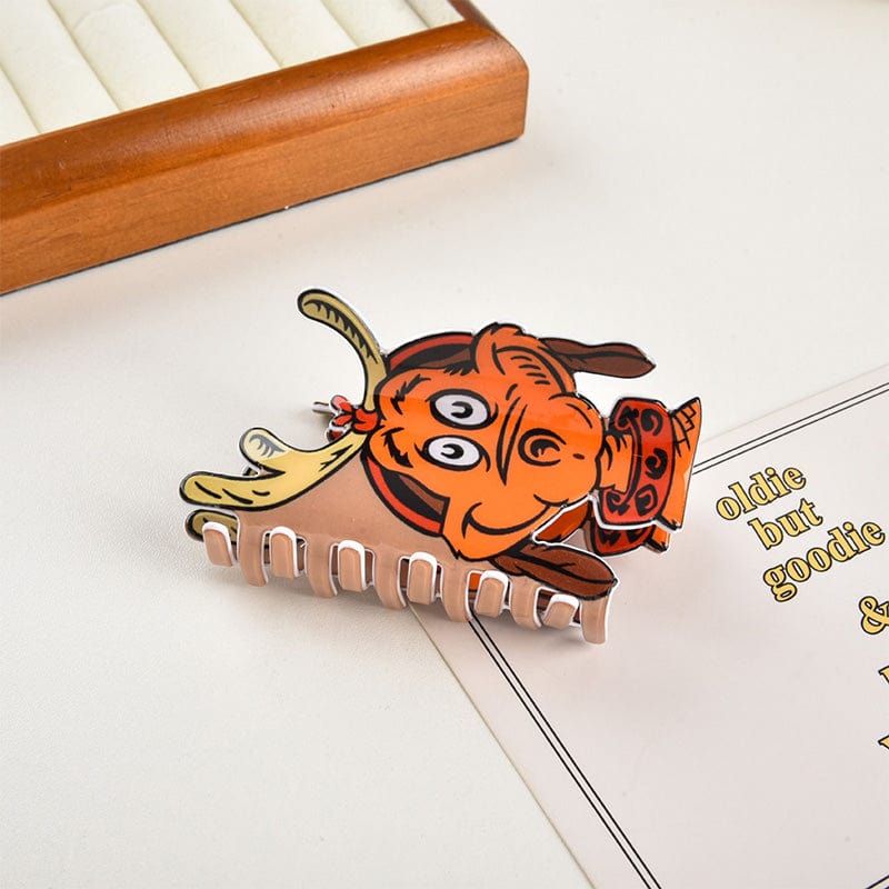 Medium  Christmas Elk Hair Claw