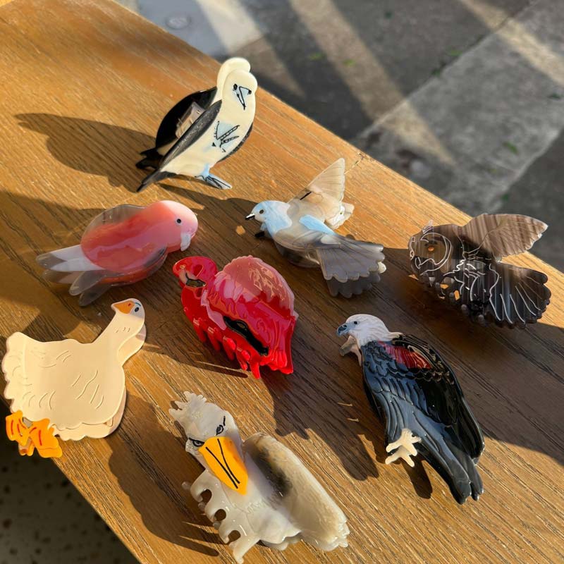 Medium Flamingo Hair Claw