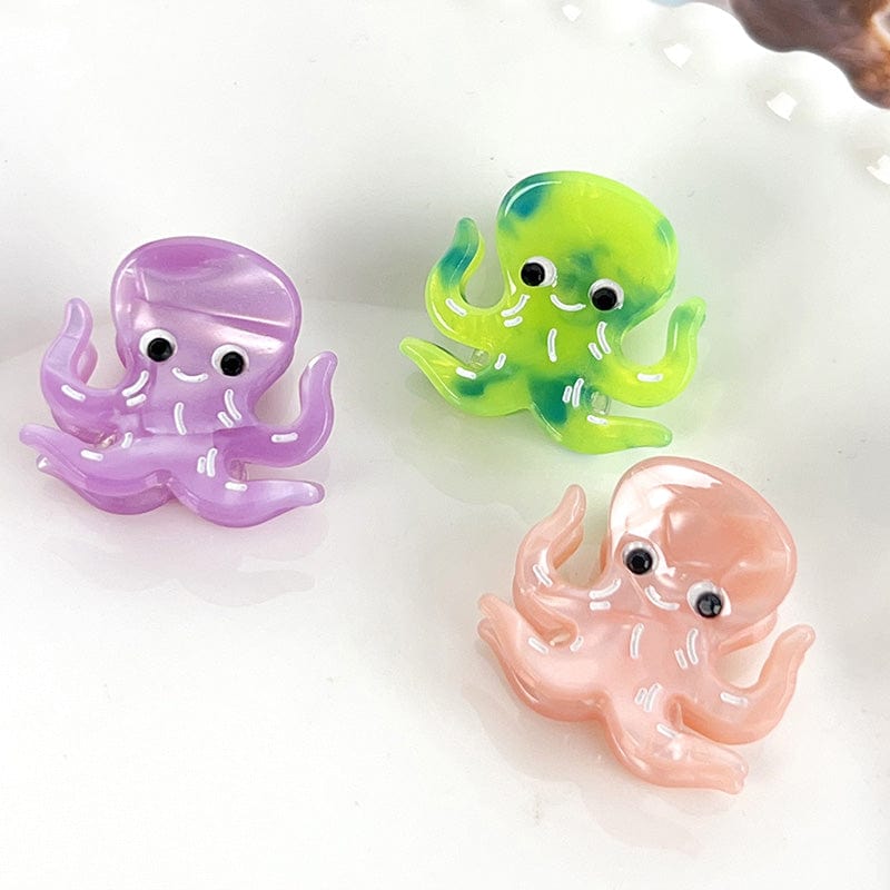 Mini Nude Pink Octopus Hair Claw | Lemonschunks