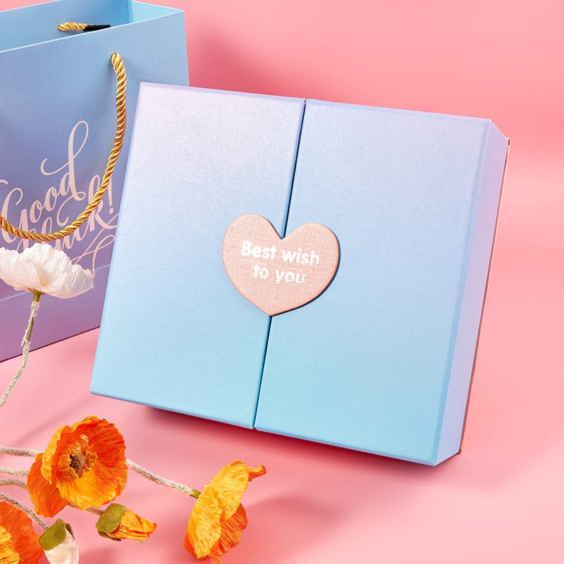 Small Size Blue Heart Dhaped Gift Box