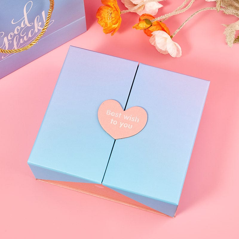 Small Size Blue Heart Dhaped Gift Box
