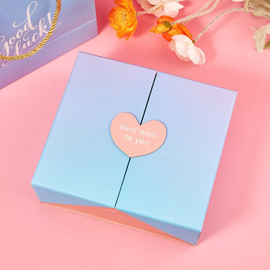 Small Size Blue Heart Dhaped Gift Box