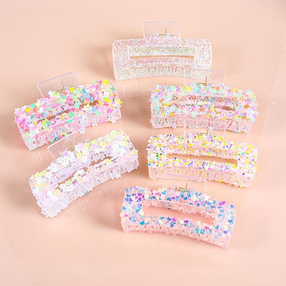 Medium  Candy Colored Girly Heartt-D Hair Claw