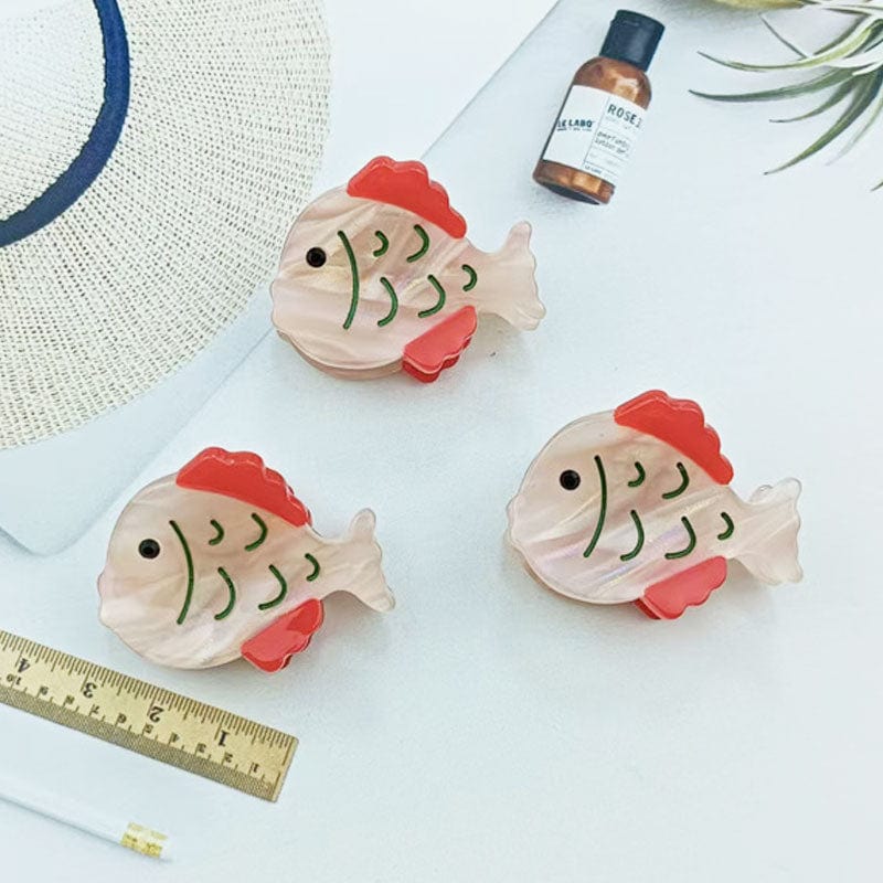 3Pcs Mini  Pink Fish Side Clip | Lemonschunks
