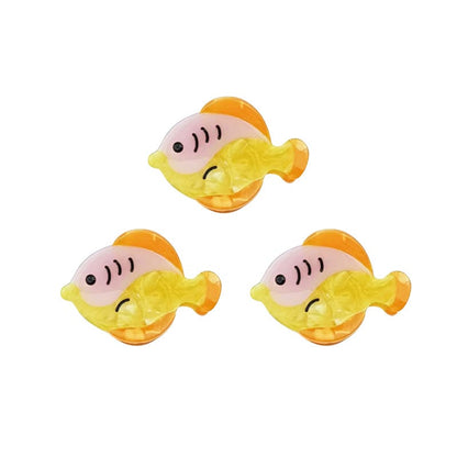 3Pcs Mini Yellow Fish Side Clip | Lemonschunks