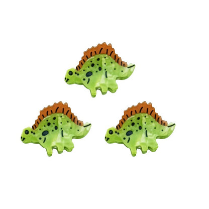 3Pcs Mini  Green Dinosaur Hair Claw