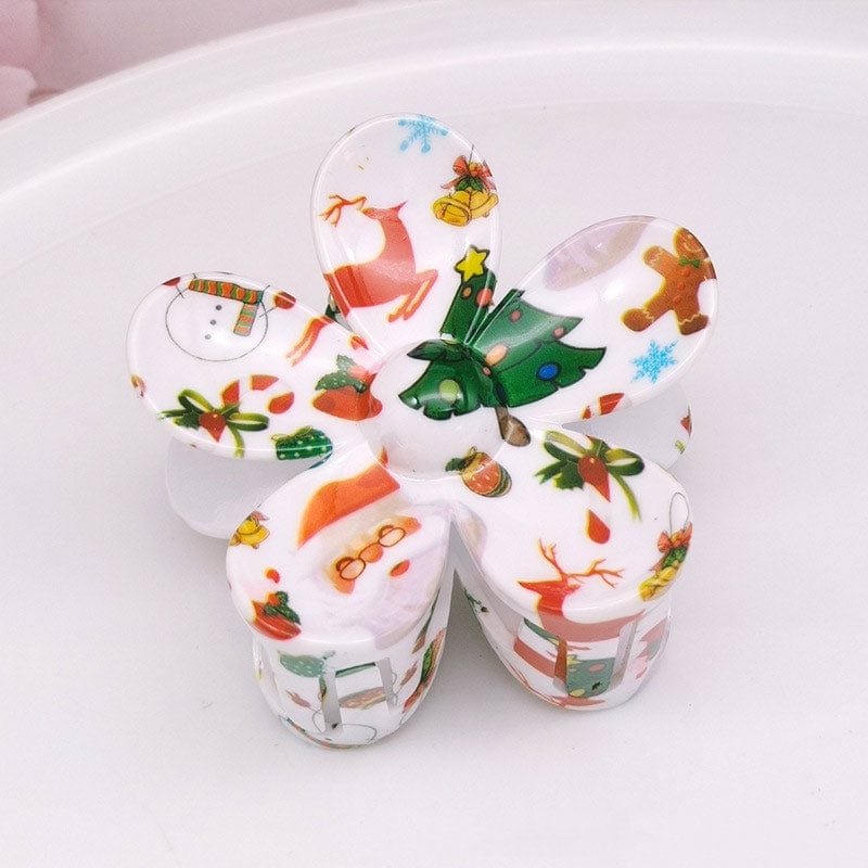 Medium Plumeria Series-Christmas Deer Hair Claw