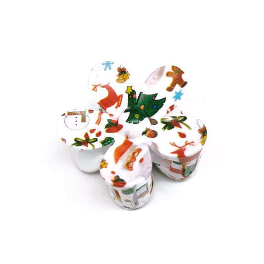 Medium Plumeria Series-Christmas Deer Hair Claw