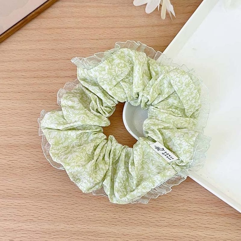 Green round hair band