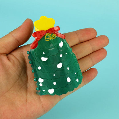 Medium Christmas Tree Hair Claw