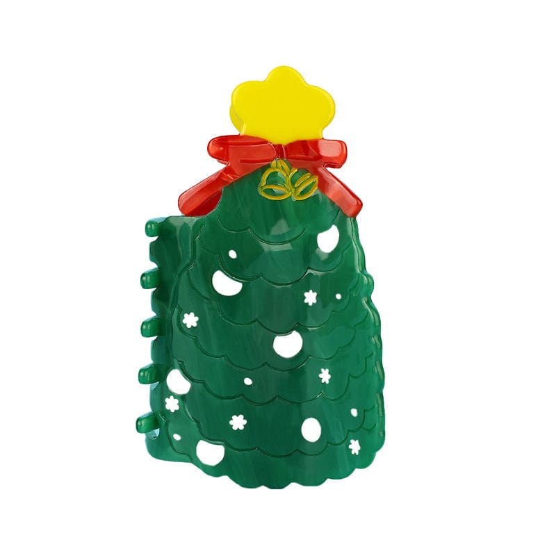 Medium Christmas Tree Hair Claw