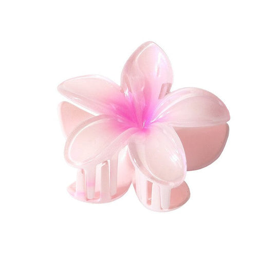Medium  Pearlescent-Pink Plumeria Hair Claw