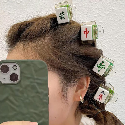 Mahjong Series-Mini Fortune Hair Claw