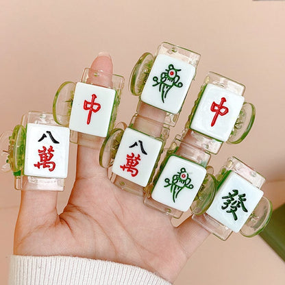 Mahjong Series-Mini 80,000-round Hair Claw