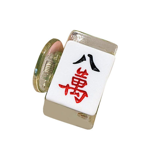 Mahjong Series-Mini 80,000-round Hair Claw