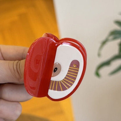 Small Apple Hair Claw