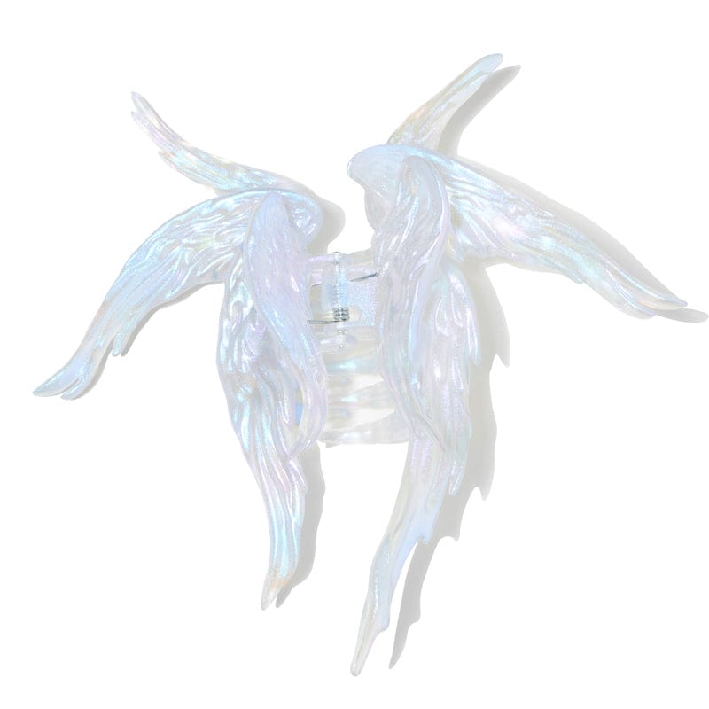 Iridescent Transparent Angel Hair Claw Clip