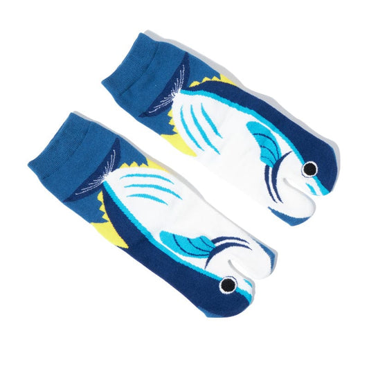 One Pair Of Pomfret Fish Two-Toe Grip Socks | NueShiny