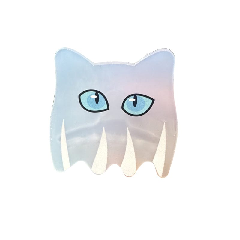 Small White Cat Ghost Hair Claw