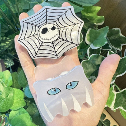 Small White Cat Ghost Hair Claw