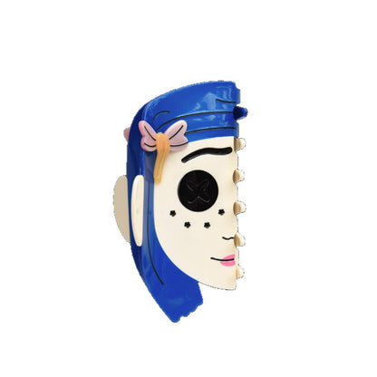 Coraline Double-Sided Hair Claw Clip - Halloween Acetate Hair Clip for Women & Girls  Lemonschunks