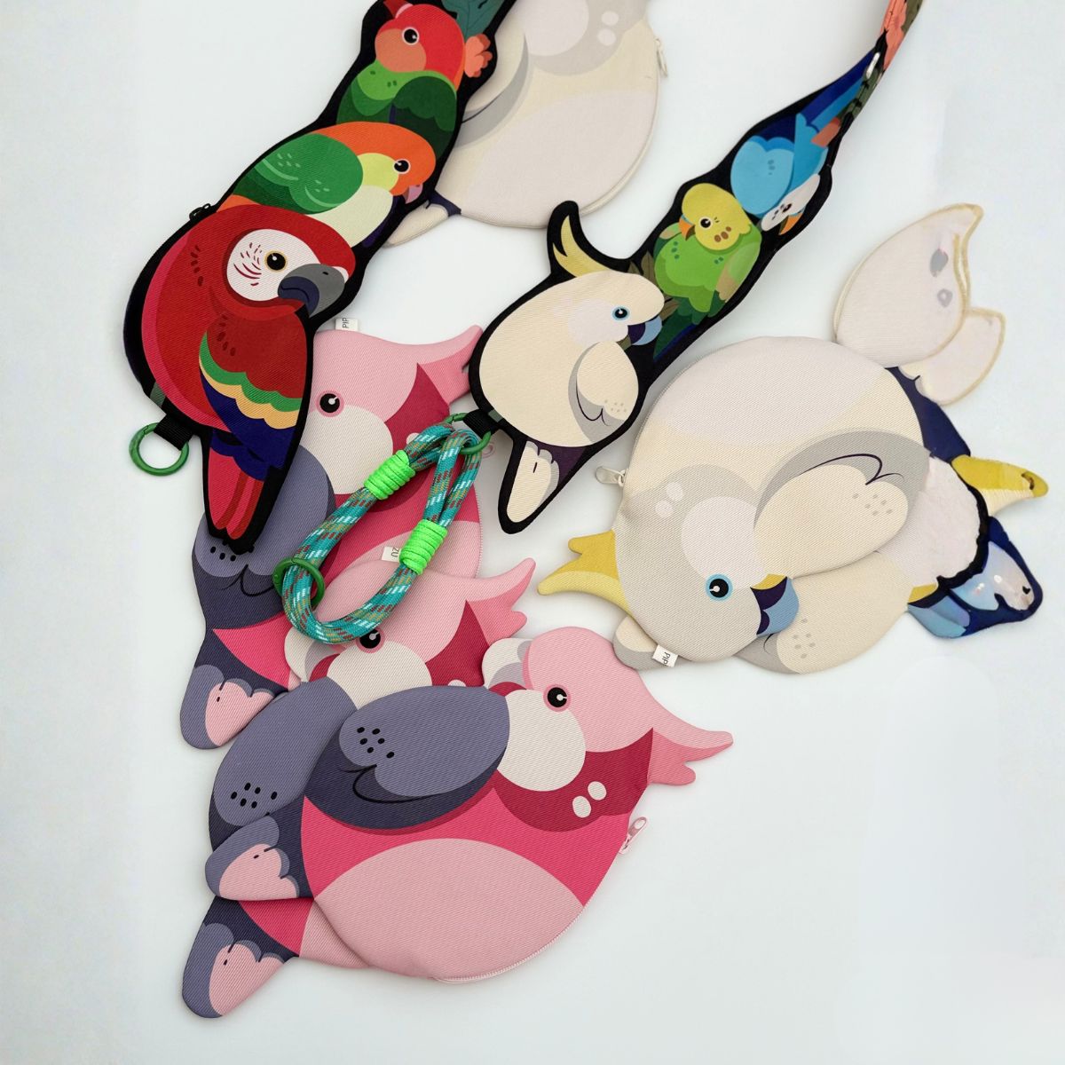 Parrot Strap Card Holder Phone & Camera Strap