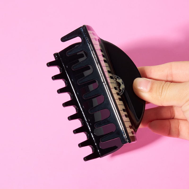 Large Black And White Piano Hair Claw