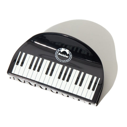 Large Black And White Piano Hair Claw