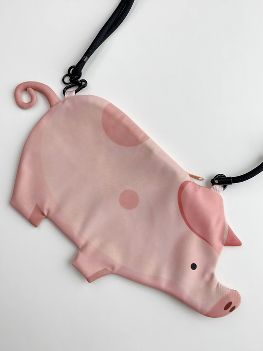 Pig  Cow  Farm Animal Crossbody Phone Bag