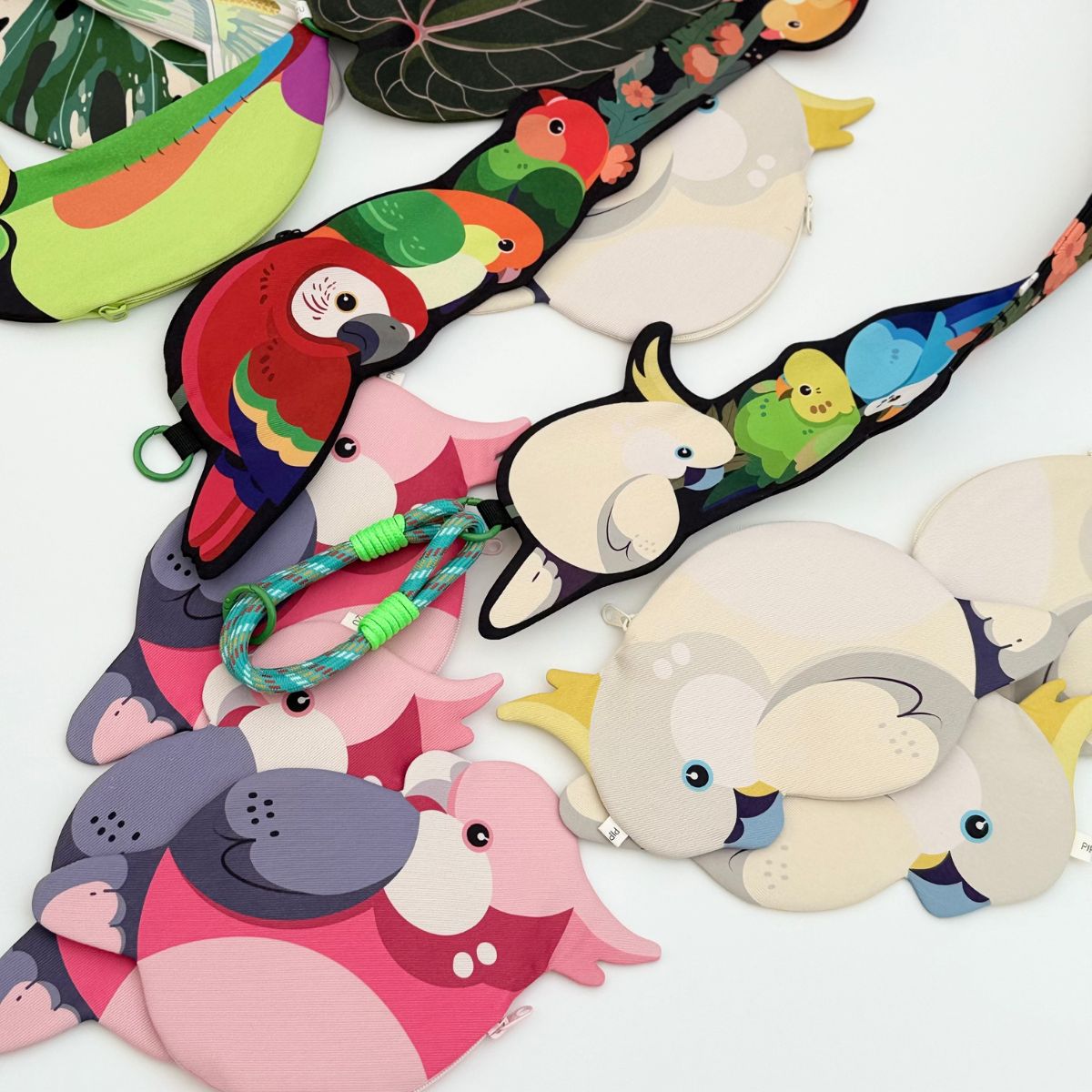 Pink Cockatoo Card Pouch