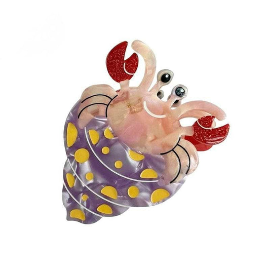 Medium Purple Hermit Crab Hair Claw