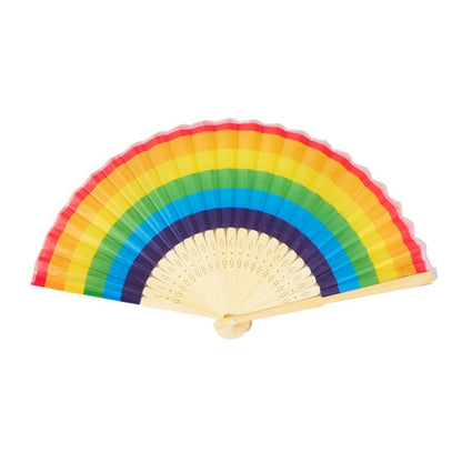 Rainbow Folding Fan