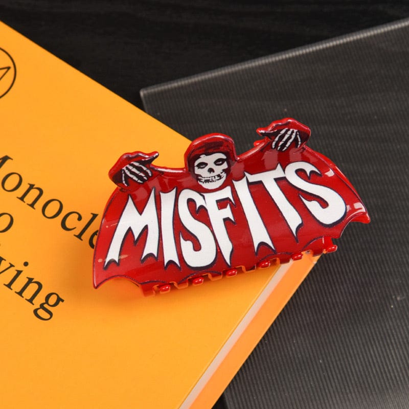 Large Red Letter Ghost Hair Claw