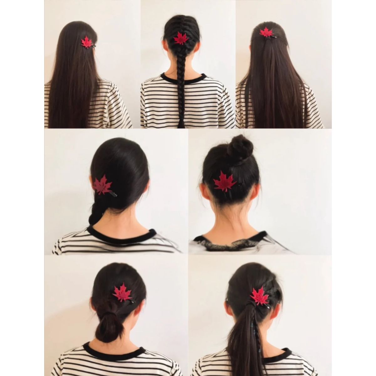 Ensemble de mini pinces à cheveux en forme d'étoile de mer, coquillage rose et perle | NueShiny