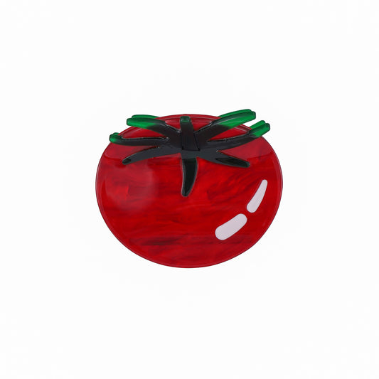 Small Red Tomato Hair Claw